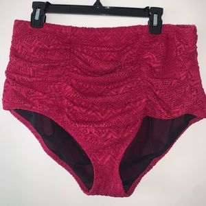 Size 2 Torrid Crochet High Waist Swim Bottoms